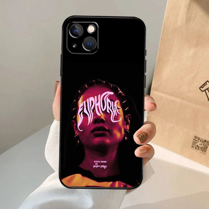 Euphoria Season 2 Rue and Jules Case For iPhone 16 15 14 13 12 11 Pro Max XS XR X Plus 12 13 Mini Bumper Back Cover