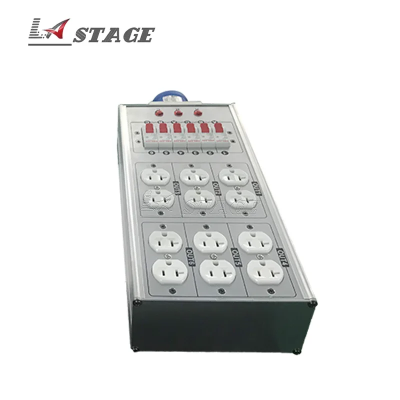 6-channel 12-channel through box Mobile power box Stage light beam light junction box Branch box