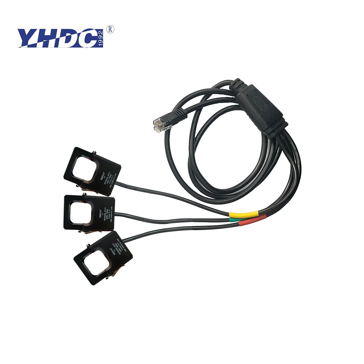 

YHDC 3-SCT052SL-RJ12 Вход 500 А/600 А/800 А/1000 А Выход 100 мА Точность 0,5% Датчик тока с разделенным сердечником Трансформатор переменного тока