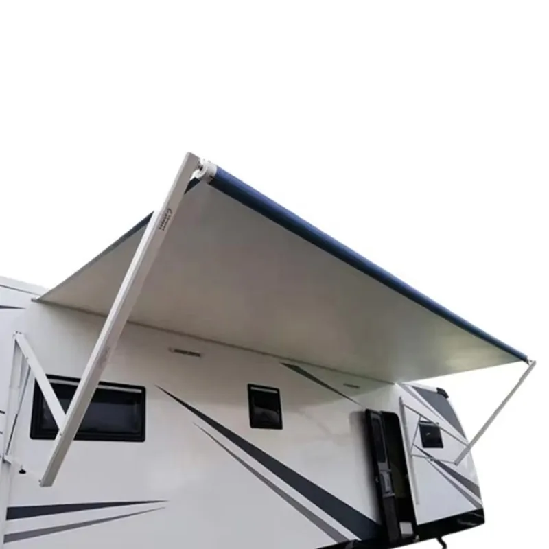 

High Quality Waterproof Aluminum Alloy American Style Automatic Outdoor RV Awning for Caravan Camper Van Motorhomes Wall Mounted