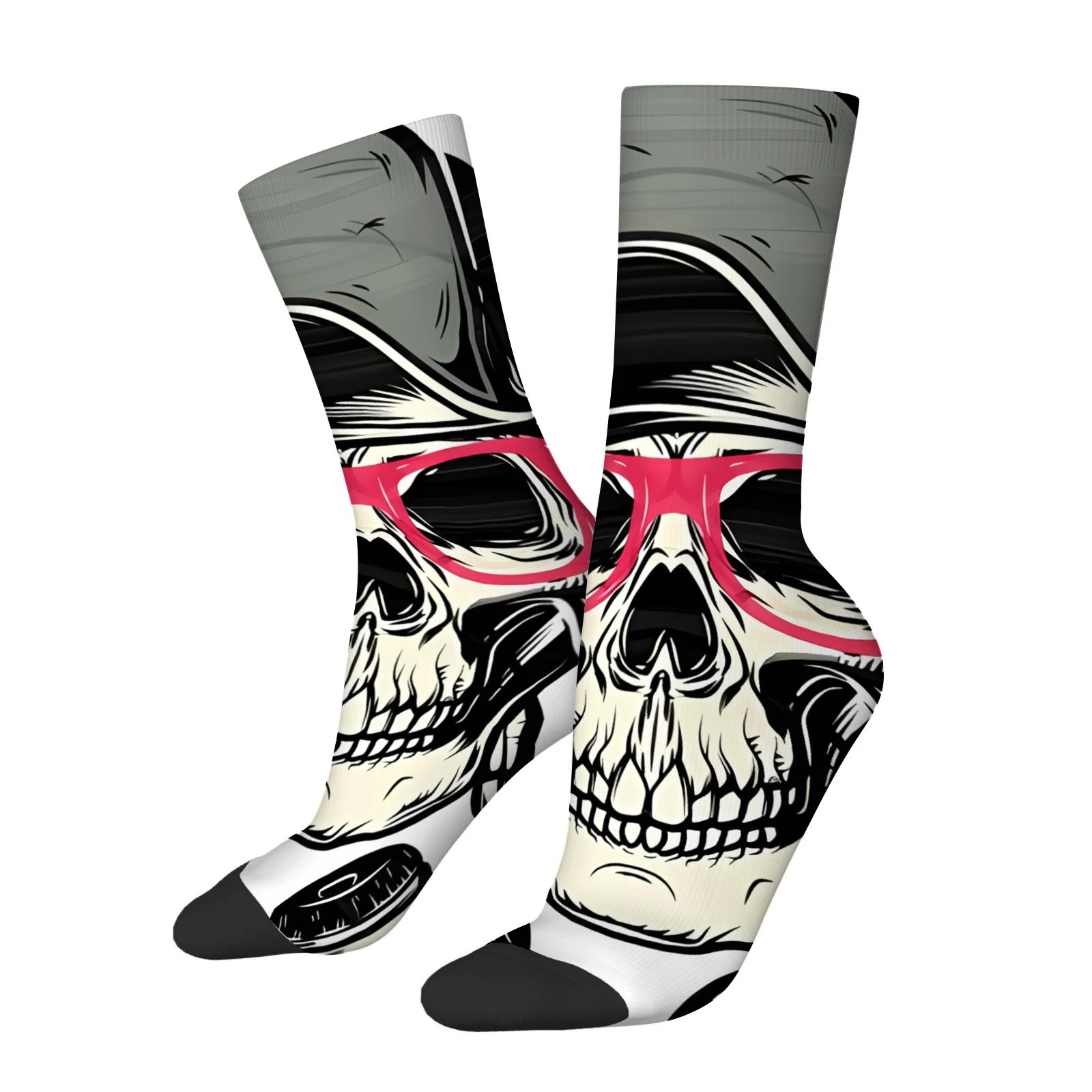 

1 пара новых носков, модный узор, тканый полиэстер и спандекс, мягкие и удобные носки для отдыха, дышащие, впитывающие пот