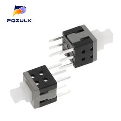 20PCS 5.8X5.8MM Push Button Switch DIP Double 6Pins Latching Switch 5.8*5.8 The Power Switch