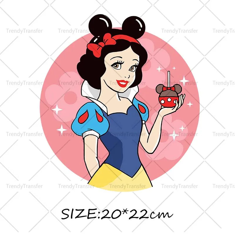 Dessert Prinses Ijs Ijzer Op Transfers Warmte Pers Stickers Voor Kleding Thermische Trasnsfer Prints