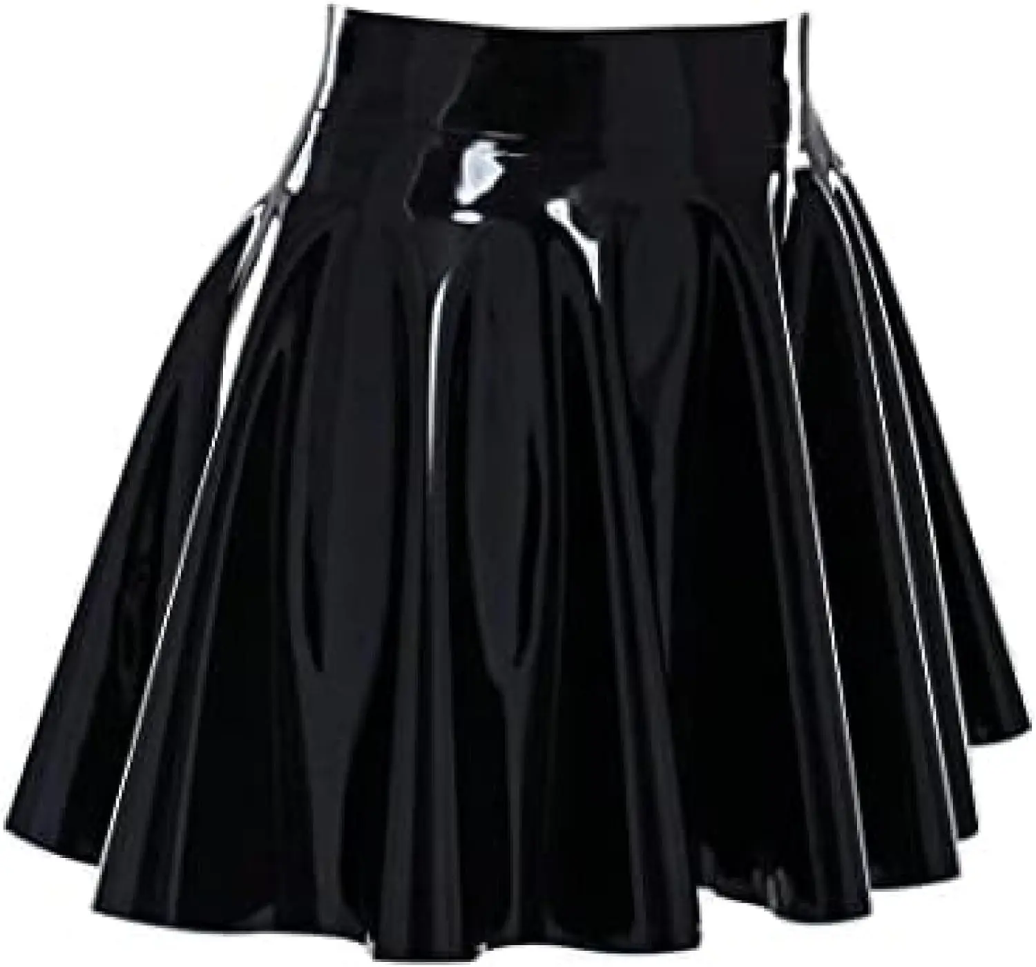 

Handmade Black Latex Mini Skirt Sexy Women Latex Rubber Dresses