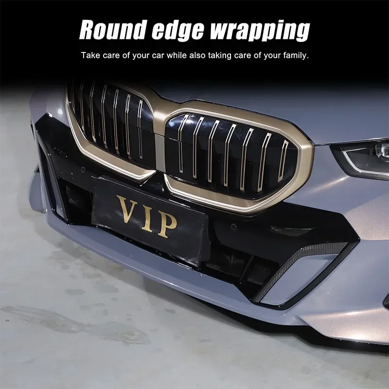 

Для BMW 5 серии Sport G60 2024 + настоящее углеродное волокно, накладка на передний бампер автомобиля, Стайлинг автомобиля, модификация внешнего вида, аксессуары