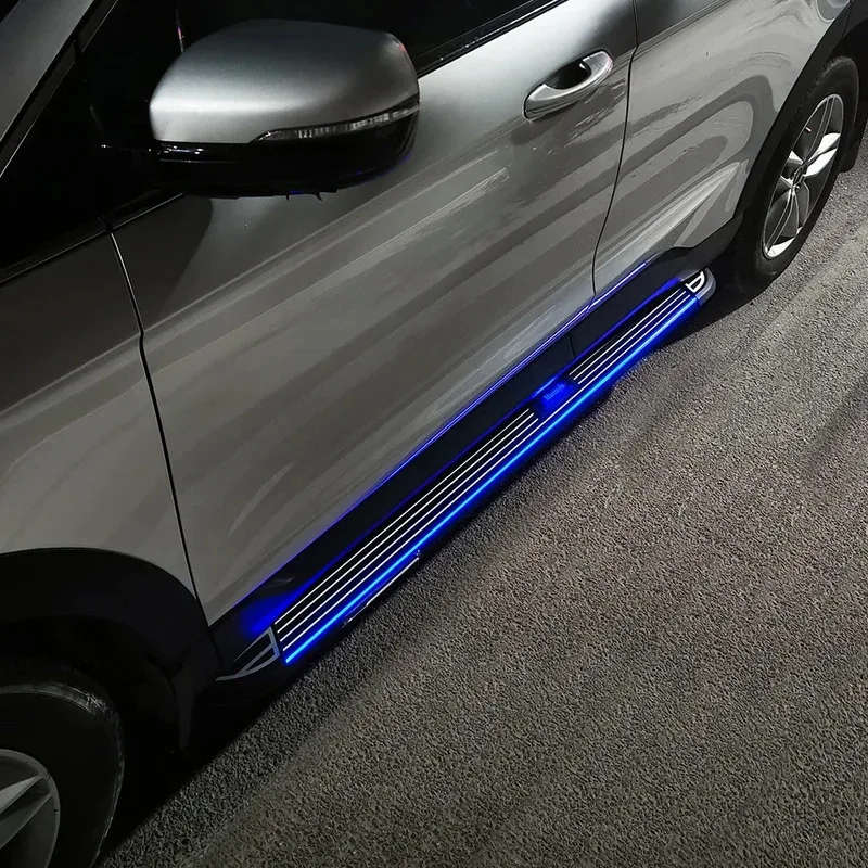 

Side Step Running Boards Wireless Solar Energy With LED Light Car Side Foot Step Threshold Side Pedal