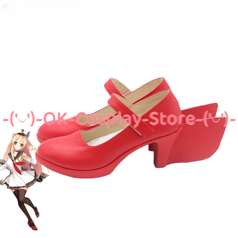 Saratoga Cosplay Shoes PU Leather Shoes Halloween Boots Game Warship Girls R Cosplay Props Custom Made