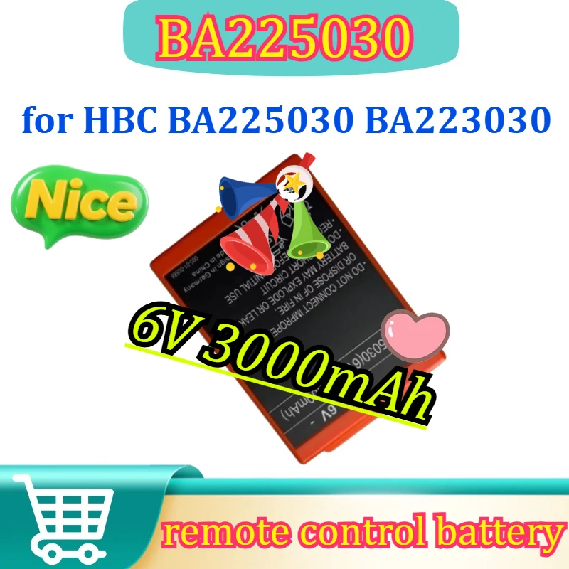 

New for HBC BA225030 BA223030 1500mAh 2100mAh 3000mAh Remote Control NI-MH Battery Accessories 2500mAh