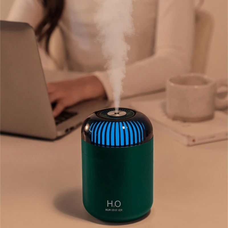 Umidificatori per camera da letto Streaming luce umidificatore casa Desktop umidificatore 500ml luce notturna colorata grande capacità