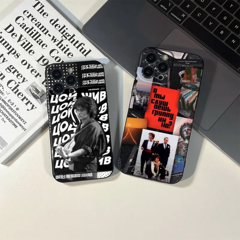 

FOR IPhone 13 Viktor Tsoi Кино Movie Phone Case FOR IPhone 14 13 11 12 Pro 8 7 Plus X 13 Pro MAX XR XS MINI SE 2020 Black Covers