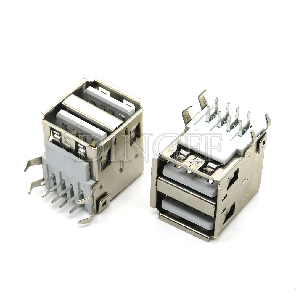 5 قطعة USB نوع A منفذ قياسي أنثى لحام الرافعات موصل PCB المقبس USB-A USB-B نوع