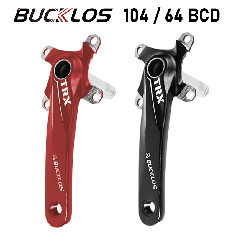 

BUCKLOS 104/64 BCD Велосипедный шатун 170 мм Велосипедный шатун 6061 Прочные велосипедные шатуны из алюминиевого сплава для одинарной/двойной/тройной звездочки