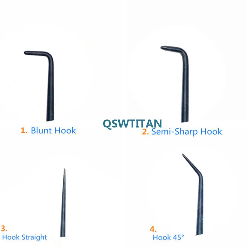 1pcs Micro Nerve and Vessel Hook Spatula Dissectors 21cm Micro Curette Nerve Surgery Instruments