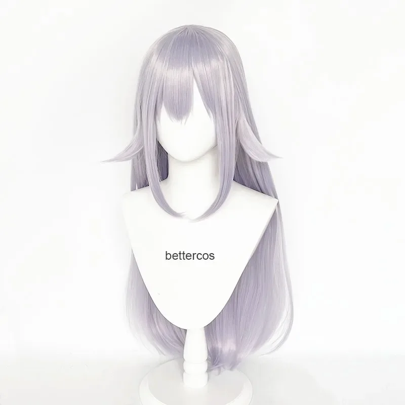 Boutte King Boo Cosplay Wig Long Sliver Purple Wigs Mario Bowsette Blonde Heat Resistant Synthetic Hair Cosplay Wigs Wig Cap