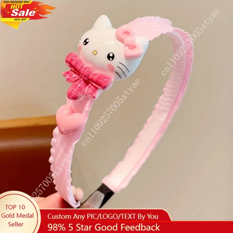 

1pc of Adorable Sanrio Style Bow Headbands for Women Featuring Wide Designs and Anti-Slip Functionality Perfect for Makeup Wear
