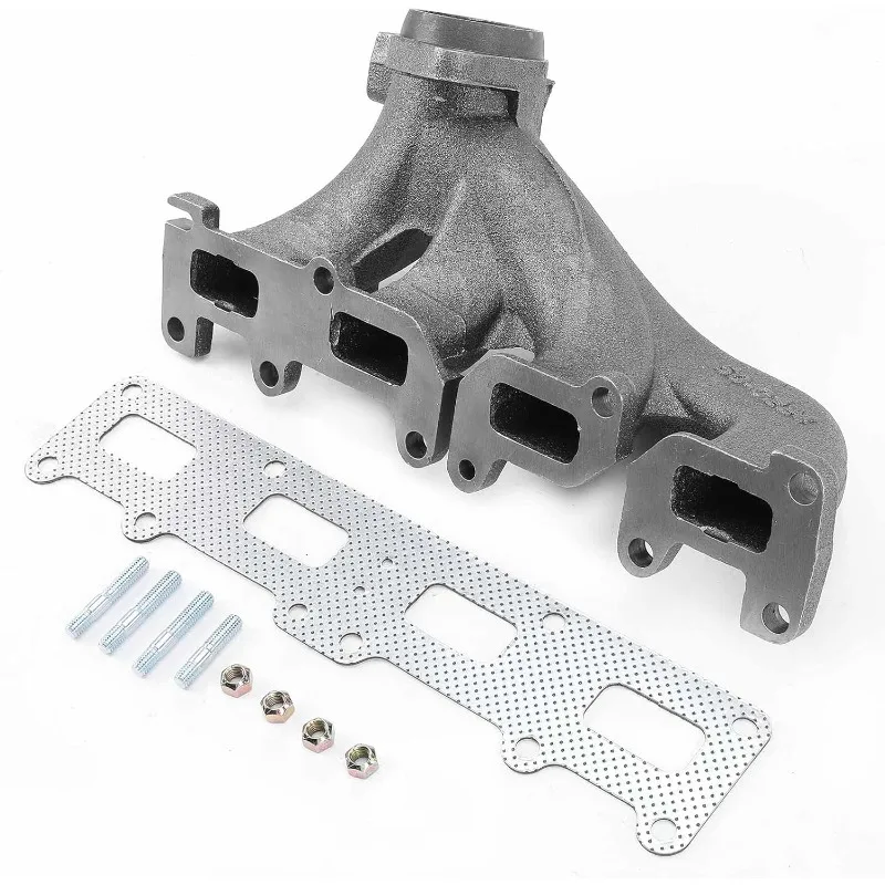 طقم مشعب عادم المحرك A-Premium مع حشية وأزرار وصواميل [4Cyl 2.4L] متوافق مع سلسلة KJ Liberty 2002-2005