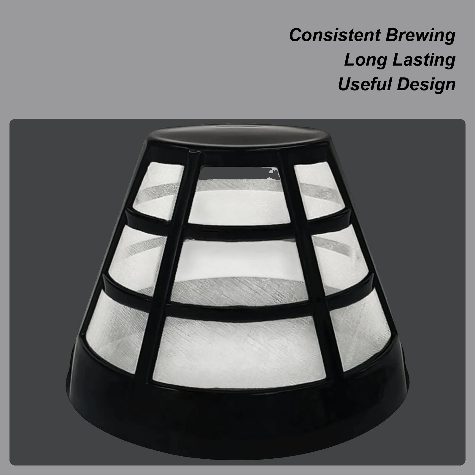 Reusable Basket Shaped Coffee Filter Cone 80 Mesh Strainer Coffee Basket Maker Filter For Home Kitchen Cafe Workplace