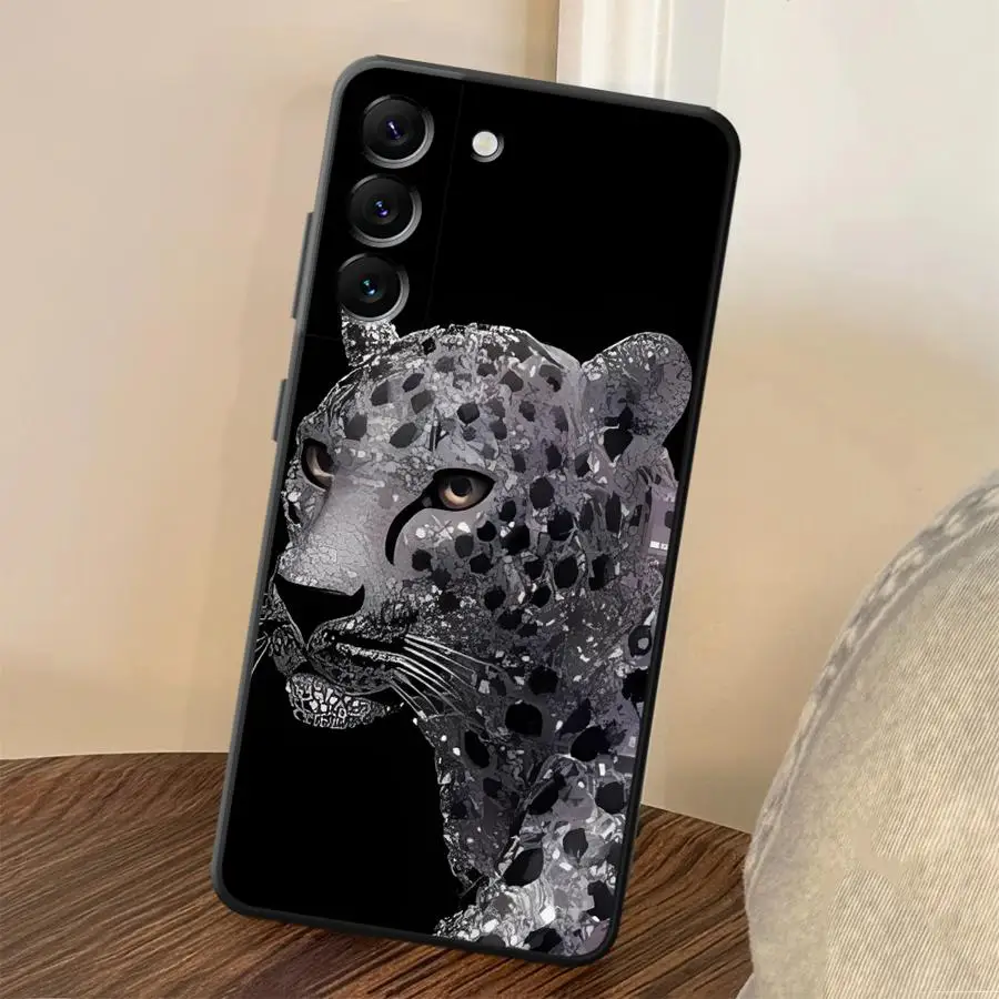 Cheetah Art Phone Cover Case for Samsung Galaxy A57 A15 A23 A37 A25 A16 A51 A06 A73 A05 A41 A70 A12 A53 A50 A13 A17 A52 A36