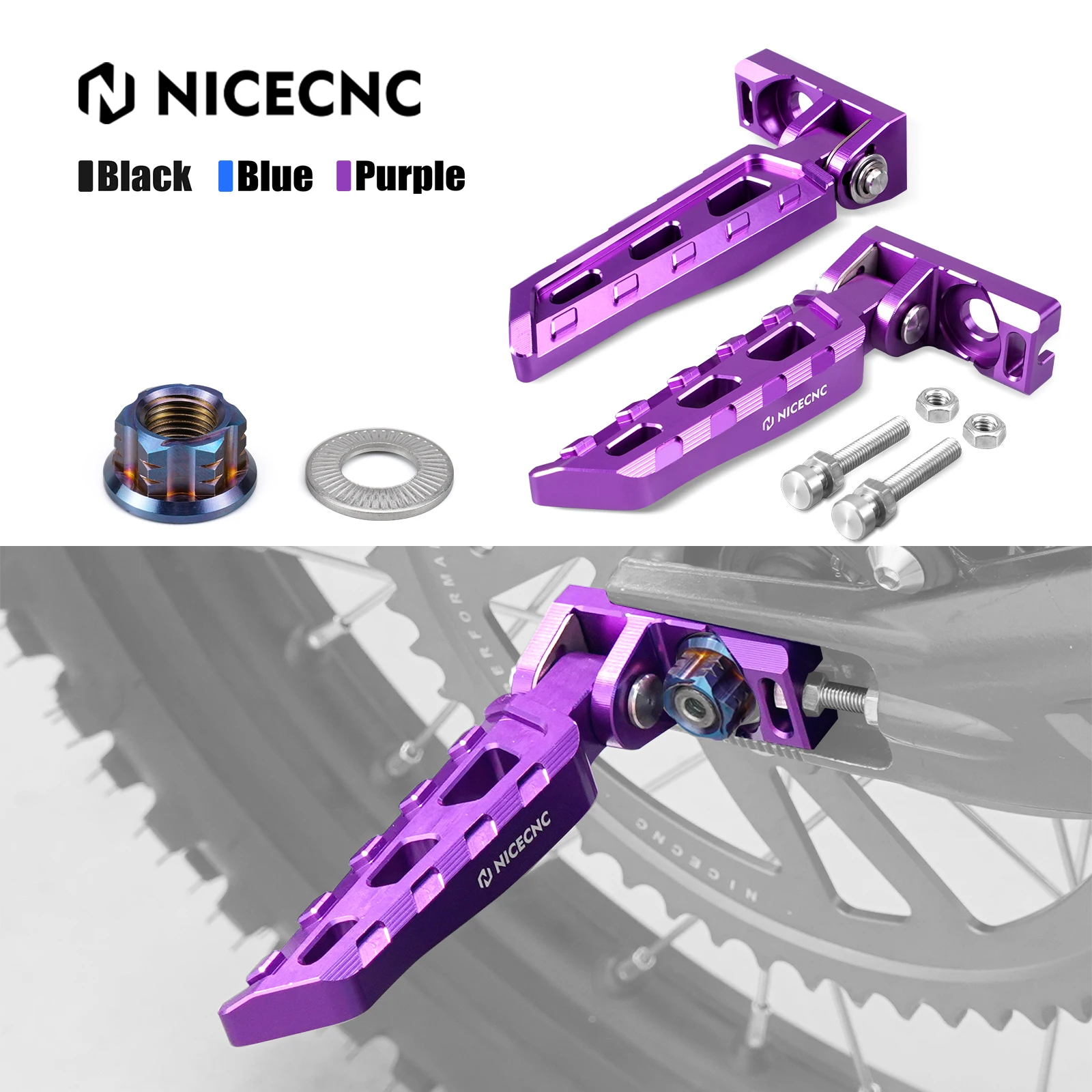 

For Surron light bee X light bee S L1E Segway X160 Segway X260 Sur ron Dirt Bike Chain Tensioner Adjuster Blocks & Rear Axle Nut