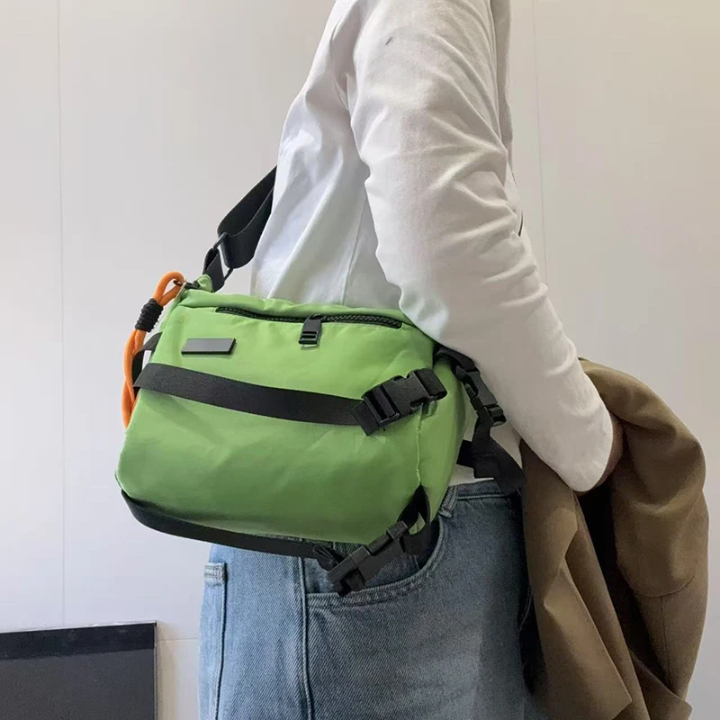 

Unisex Crossbody Bag with Mobile Phone Lanyard Large Storage Outdoor Travel Commuting Shopping Shoulder Bags Motorcycle Pouch