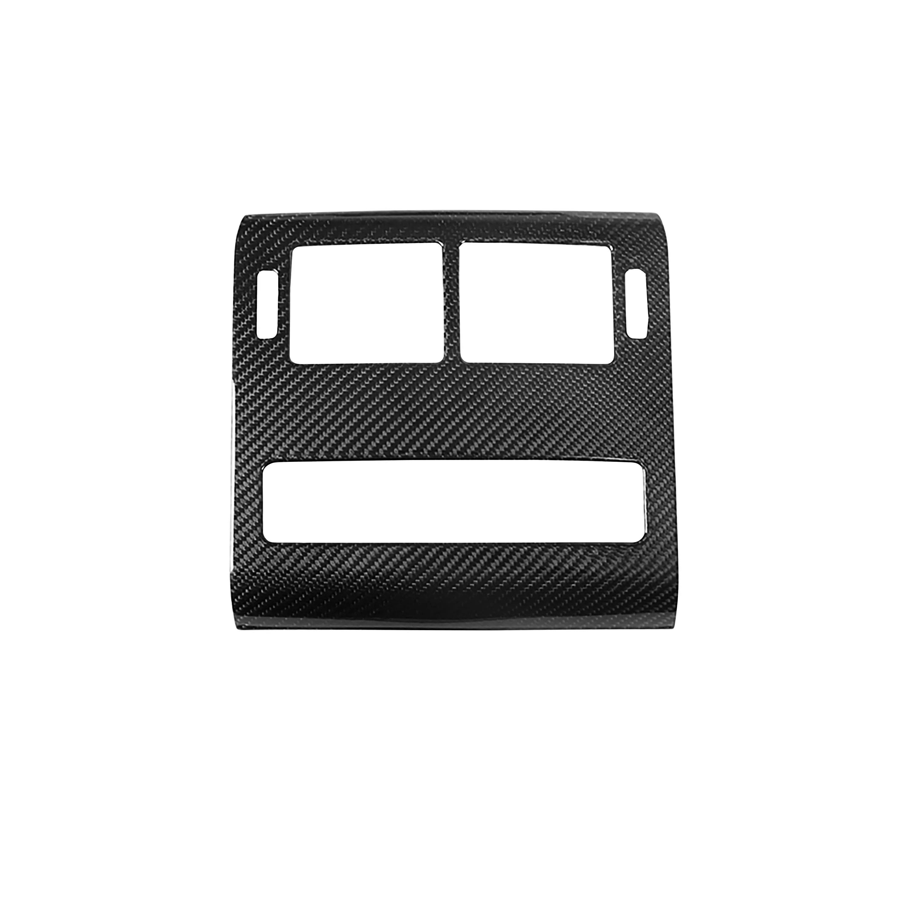 

1Pcs Real Carbon Fiber Car Rear Air Conditioning Air Outlet Panel Stickers For Land Rover Range Rover Sport 2014-2017