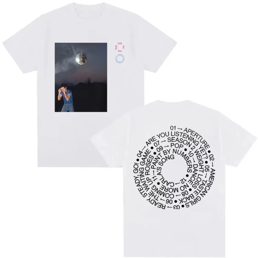 Harry Styles Kiss All The Time Disco Occasionally Tour 2026 Graphic T-Shirt Men's and Women's Vintage Cotton T Shirt Streetwear