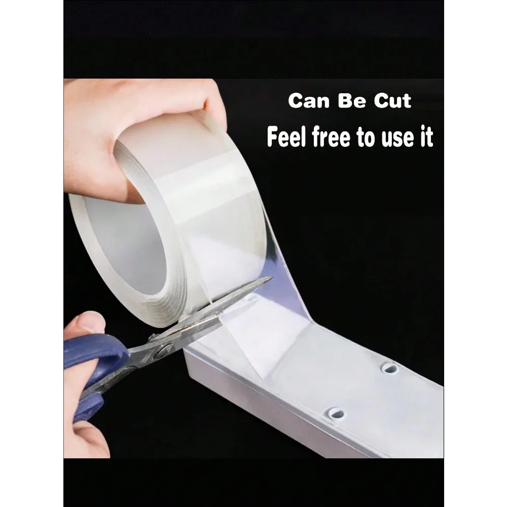 5M Strong Double-Sided Tape – Removable & Traceless Gel Grip Tape, Cuttable Adhesive for Multi-Scene Use, 1-Pack