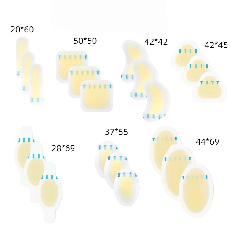 3PCS Hydrogel anti-friction patches for high heels and sneakers, invisible heel protectors against blisters.