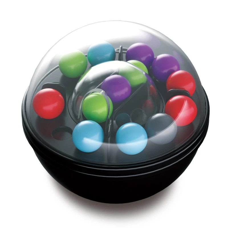 NEW Twist Turn 3D Maze Cube Ball Labyrinth Puzzle Brain Teaser For Adults & Kids Color Sequence Game Logic Challenge