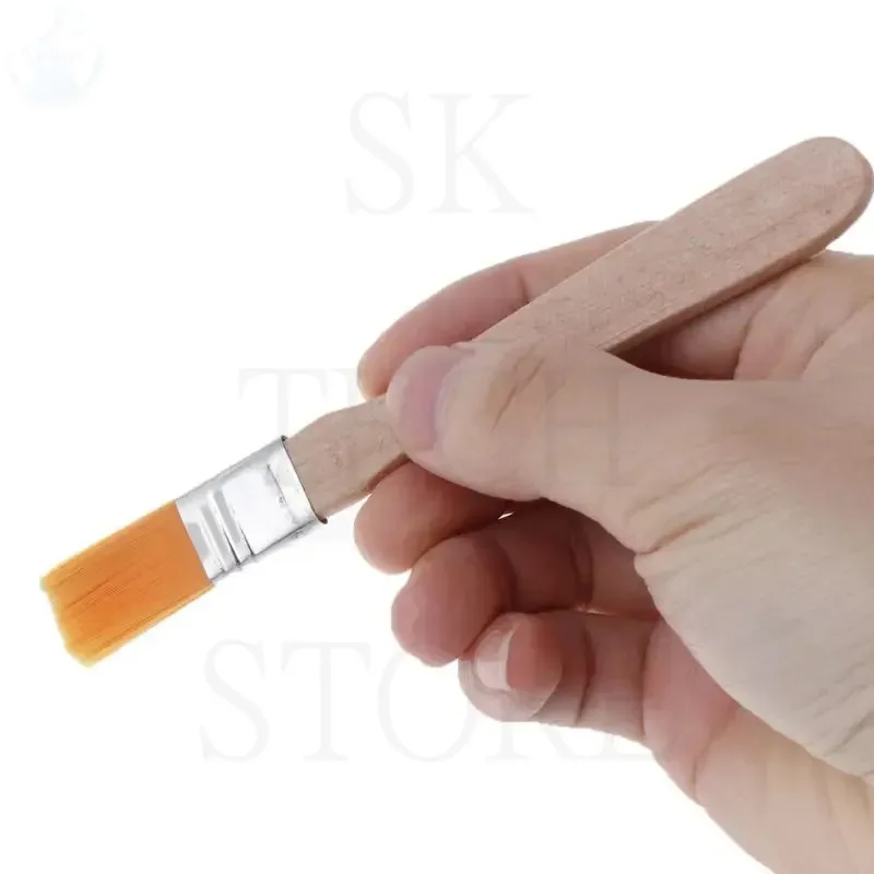 فرش ذات مقبض خشبي متعدد الأغراض من النايلون ذات جودة عالية مثالية لإزالة بقايا تدفق اللحام ولوحة المفاتيح وتنظيف الكمبيوتر #5