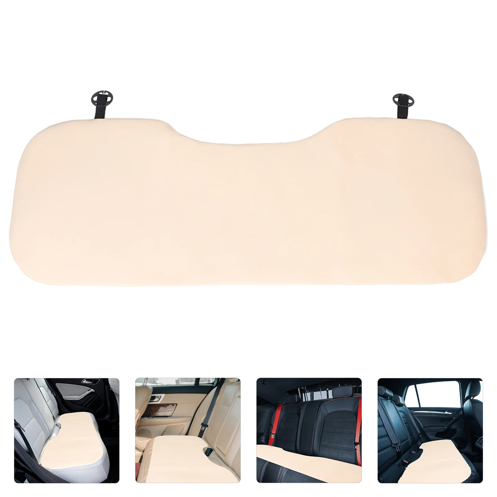 

Car Seat Cushion Breathable Rear Seat Cover Cooling Non Slip Pad Comfortable Vehicle Back Cover for All Seasons