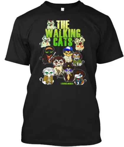 The Walking Cats T-Shirt Made in the USA Size S to 5XL