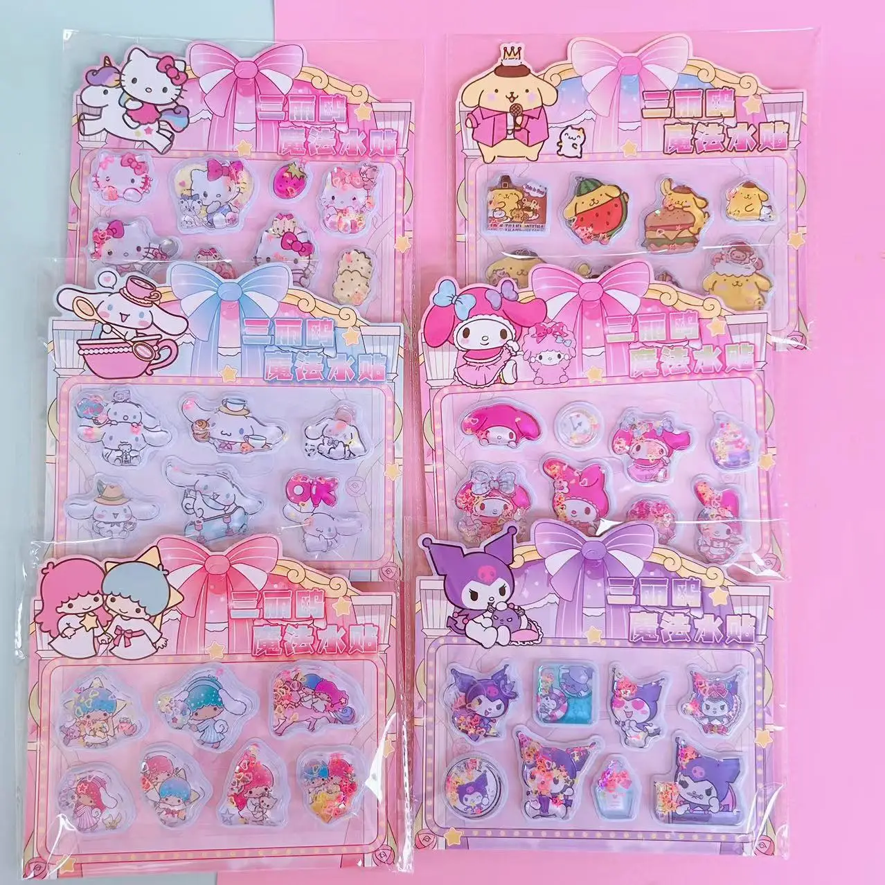 

Новая Kuromi Melody 3d рельефная наклейка с кристаллами, милая наклейка для украшения мобильного телефона «сделай сам», студенческая ручная работа, канцелярские принадлежности, подарок