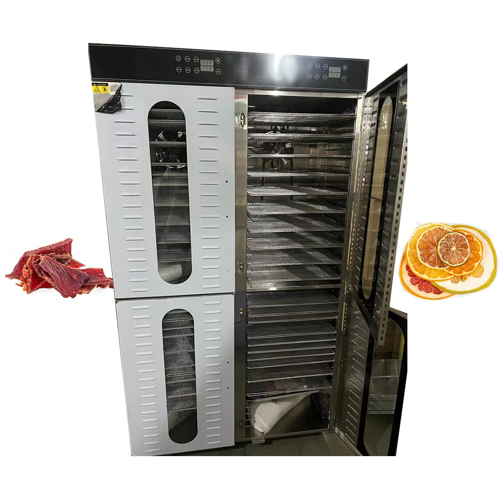 

Коммерческий дегидратор для пищевых продуктов с 80 лотками, большая емкость, сушилка для фруктов и овощей, чили, 220 В, распродажа, оборудование для обезвоживания фруктов