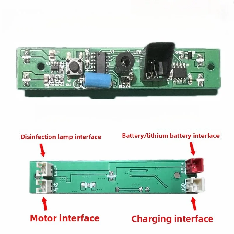 Multifunctional Smart Trash Can Circuit Board - Motion Sensor + Kick Touch + Button Control + Rechargeable, Low Power 52MA