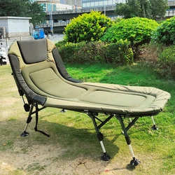 Portable 180KG Folding Bed Suede insulation for Office Camping 침대 Simple Mattress Folding-bed Sleeping  Fishing Chair 접이식 침대