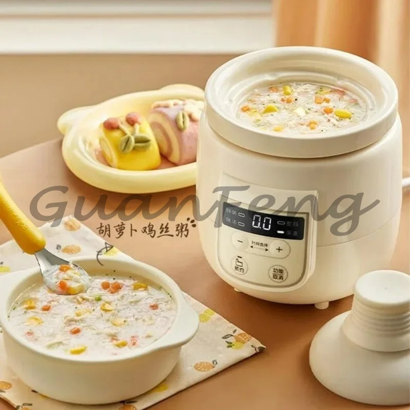 0.5L Slow Cooker 220V Mini Bird's Nest Porcelain Pot