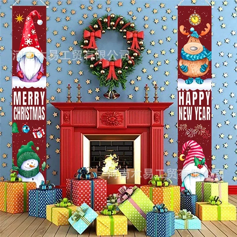 Christmas Couplets Festival Decorations Party Parties Popular Decorative Doors