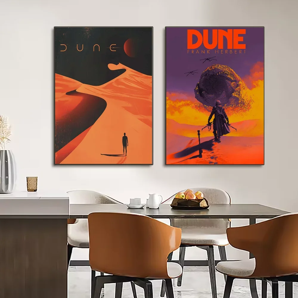 2024 فيلم الخيال العلمي "الكثبان الرملية 2" المشارك قماش اللوحة الحديثة غرفة المعيشة المنزلي غرفة نوم بار الجمالية الديكور جدار الفن هدية #5