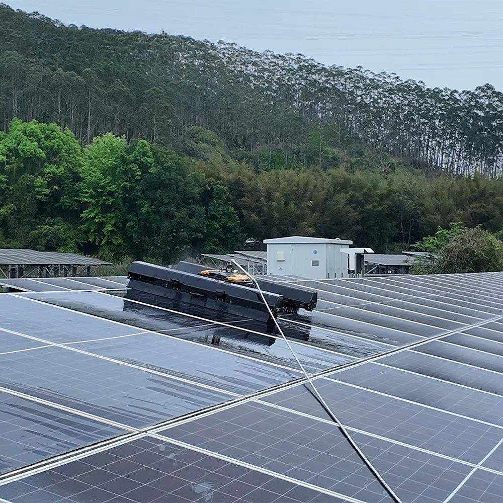 All Terrain Crawler Solar Panel Cleaning Robot Remote Control Photovoltaic Cleaning Equipment