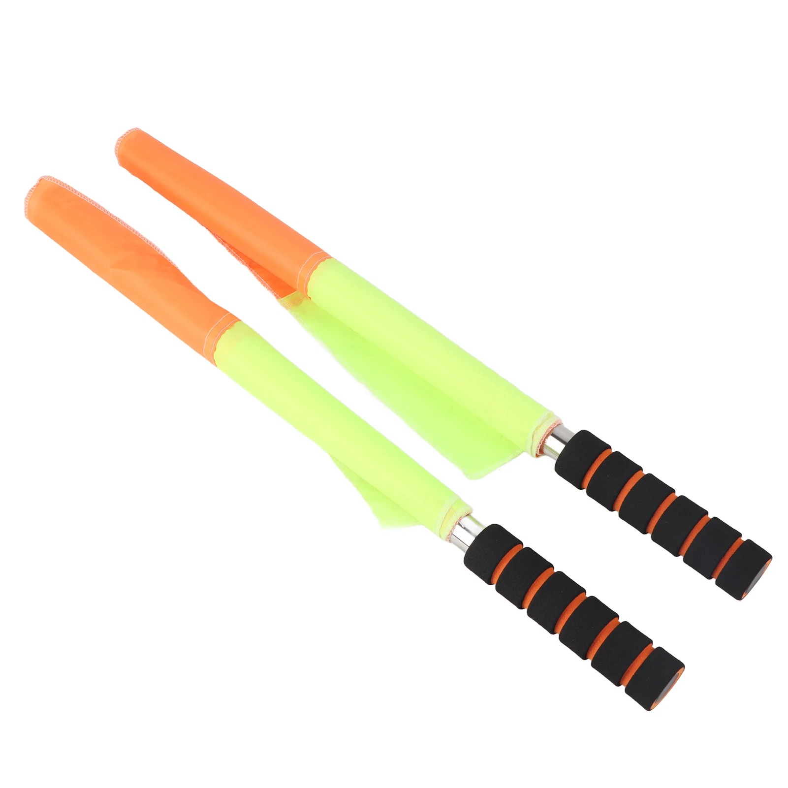 2 قطعة علم الحكم مع حقيبة التخزين أعلام الحكم المحمولة لمباراة رياضية كرة القدم كرة القدم الهوكي التدريب