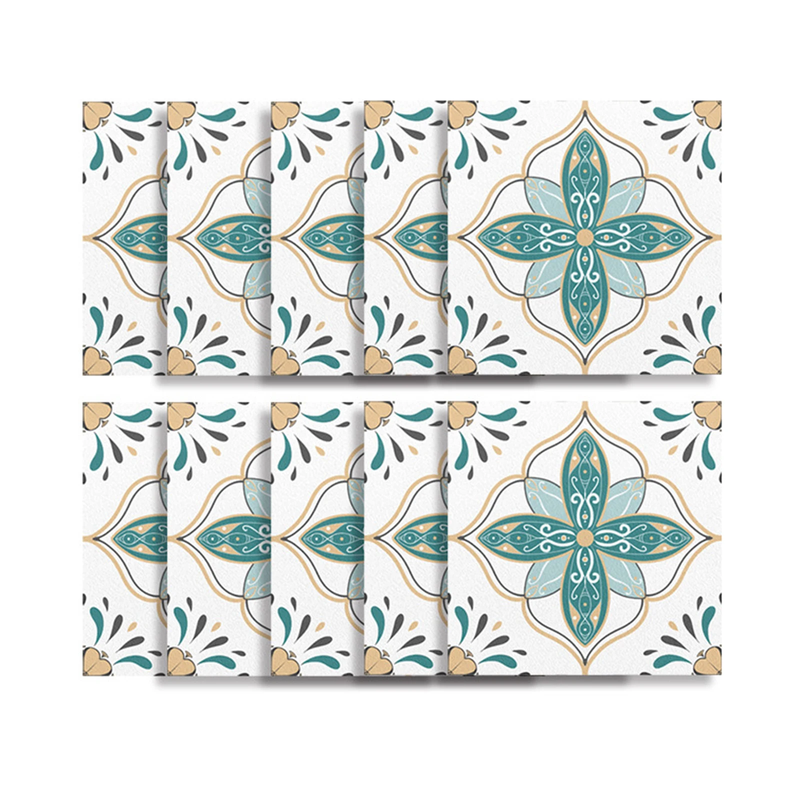 For DIY Projects Mosaic Tile Stickers High Quality Material No Special Tools Required Resistant To Oil And Water Stable Adhesion