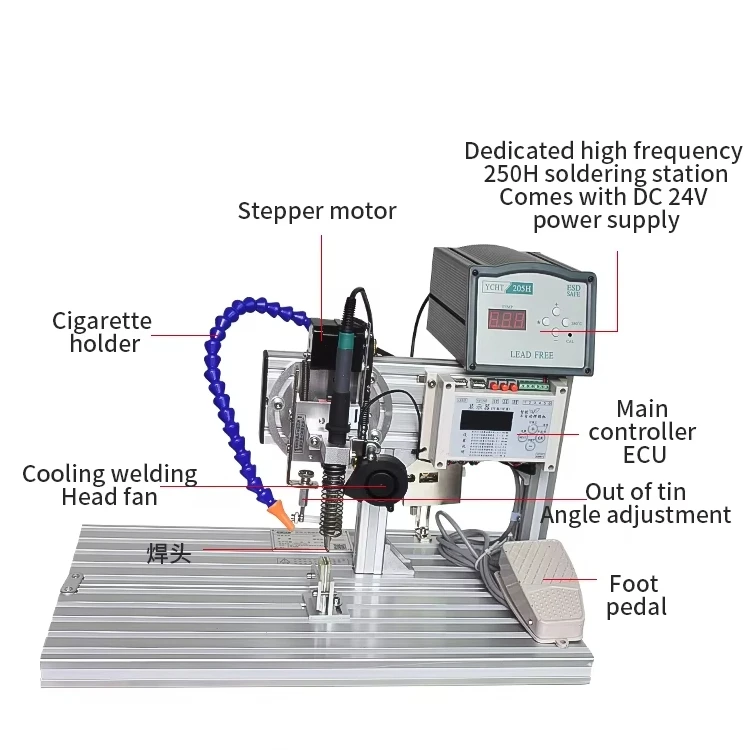 

BORX-003 Semi-automatic Soldering Machine, Electric Pneumatic Data Cable Switch, Light Cable Welding Machine