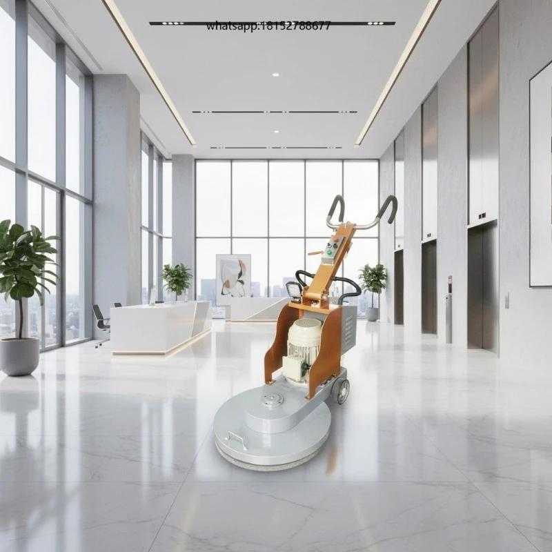 High Velocity Floor Burnisher 380V/220V, Concrete Surface Polisher with Felt Pad Attachment