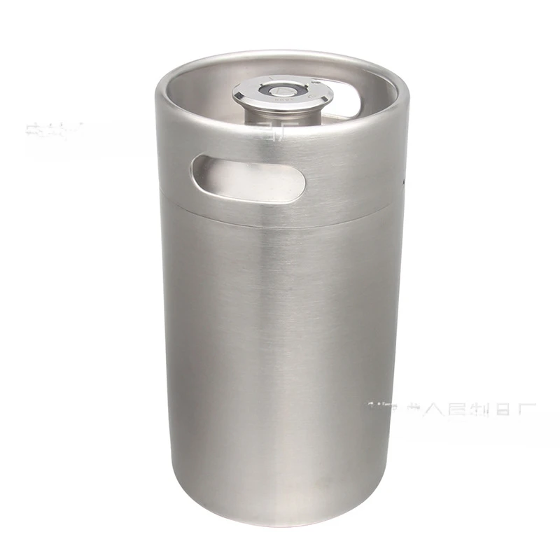 

Mini Portable 8L Stainless Steel 304 White Steel Draft Beer Keg with A-type Plate Liquor Spear S-type Pit Turnover Keg