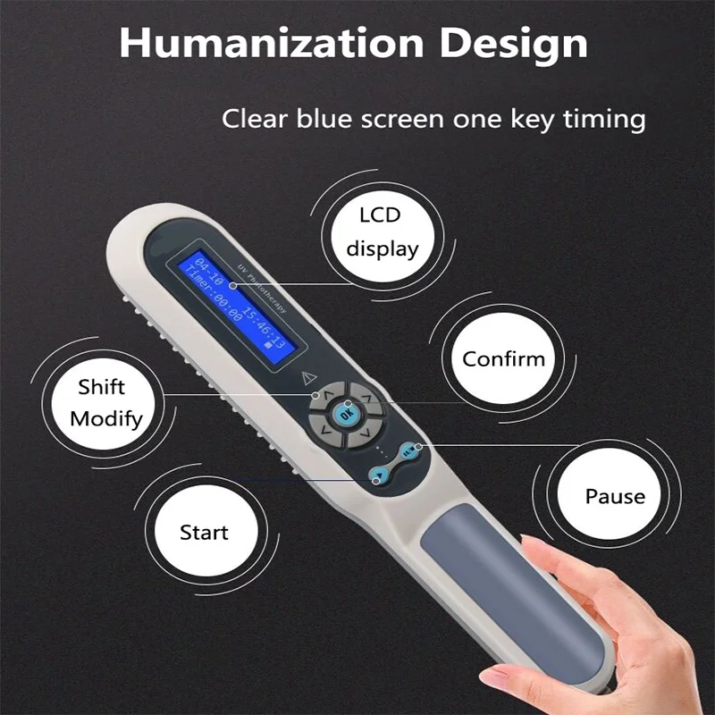 UVB Lamp UV for Vitiligo Psoriasis White Spots Skin Disease 311nm Ultraviolet Phototherapy Instrument