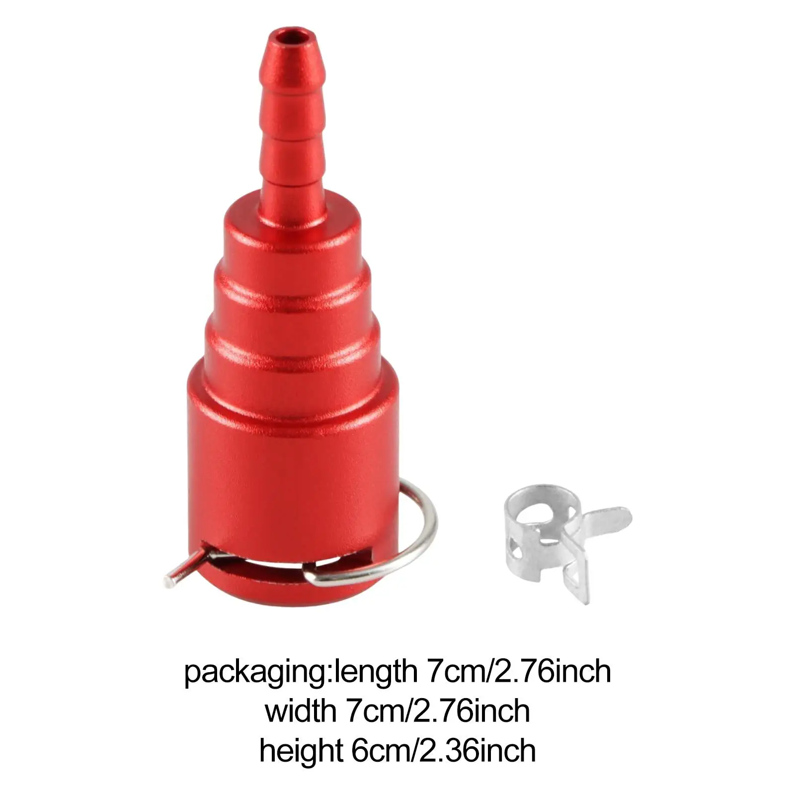 HC3Z-9A564-a Connettore linea di ritorno in metallo rosso compatibile per sostituzione Powerstroke da 6,7 litri robusto