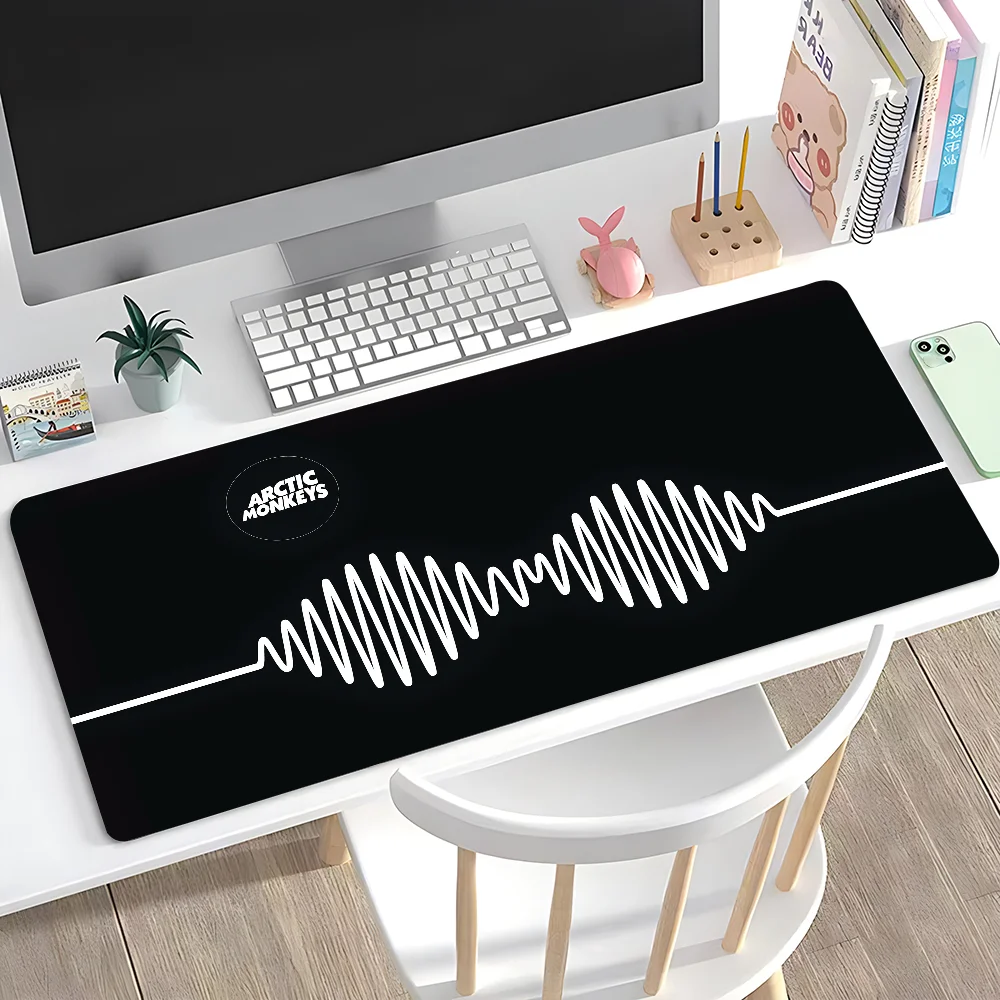 

Band A-ArcticS M-Monkeys Mousepad Large Anti-Slip Mouse Pad Stitched Edges Mat Durable Desk Laptop Gaming​ Keyboard Pad 90X40cm