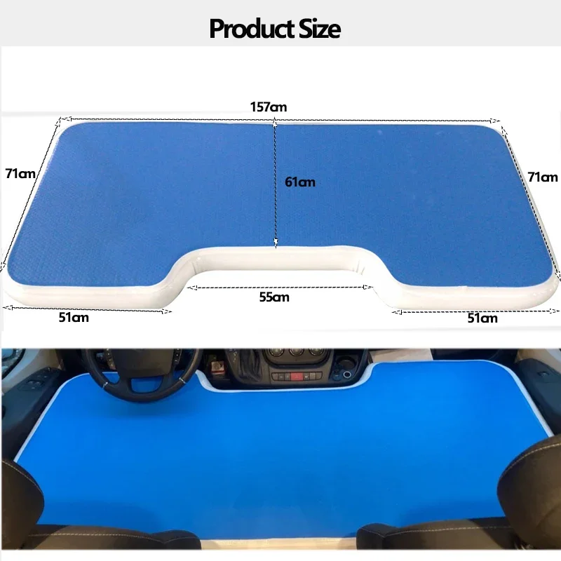 SUV Car Front Seat Sunshade Mats Custom Truck Inflatable Car Sleeping Mats Windshield for Van Truck/Car Air Bed Support DIY Size