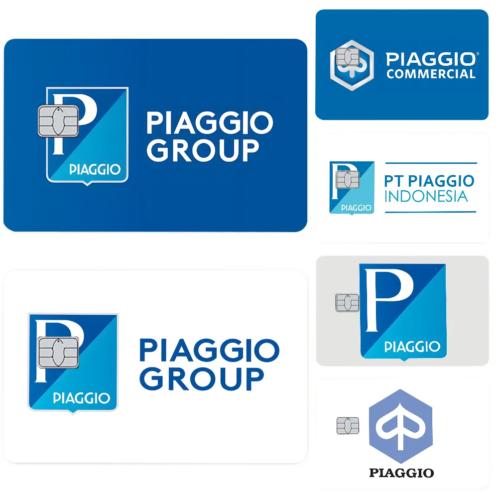 

Motorcycle racing Piaggios Stickers 4pcs PVC Card Skin Stickers for Bank Card Bus Metro Card Case Decorate Gift